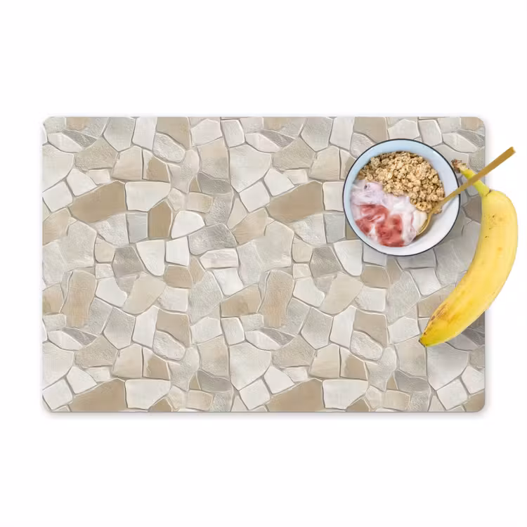 Mozaïek - Stenen - Beige Placemat vinyl groot 368 -zzzproduct_Kitchenyeah-website
