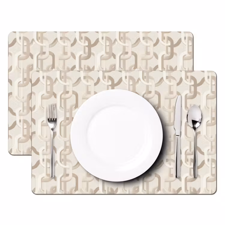 Motief - Abstract - Beige Placemat vinyl groot 368 -zzsfeer2_Kitchenyeah-website