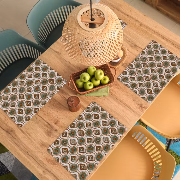 Motief - Patroon - Kleurrijk Placemat vinyl groot 368 -zzsfeer5_Kitchenyeah-website