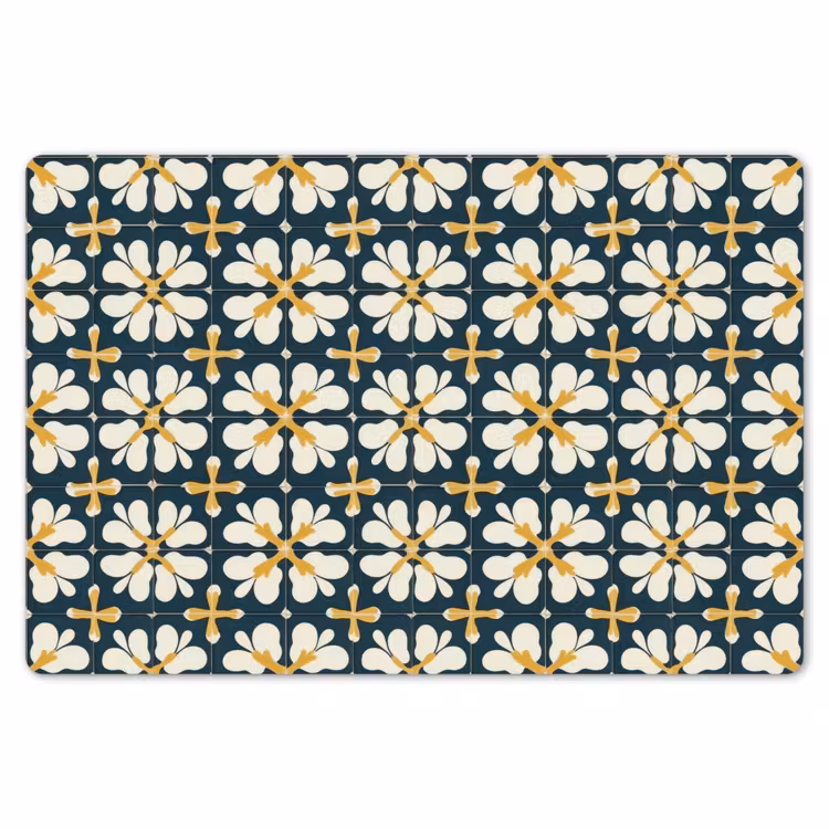 Motief - Tegel - Okergeel Placemat vinyl groot 368 -zzsfeer1_Kitchenyeah-website