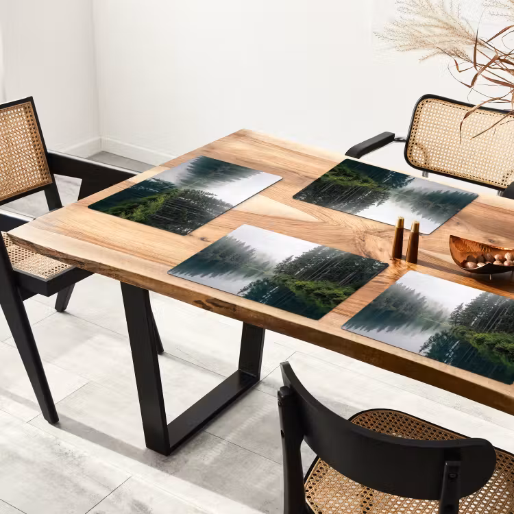 Bergen - Meer - Bos Placemat vinyl groot -zzsfeer4_Kitchenyeah-website