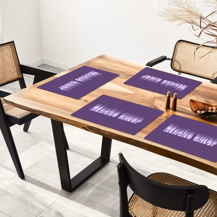 Mucho amor - Paars - Grafisch Placemat vinyl groot -zzsfeer4_Kitchenyeah-website