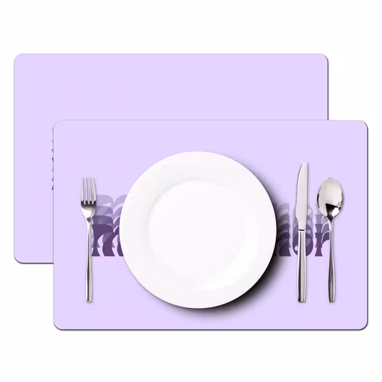 Mucho amor - Paars - Gelaagde letters Placemat vinyl groot -zzsfeer2_Kitchenyeah-website