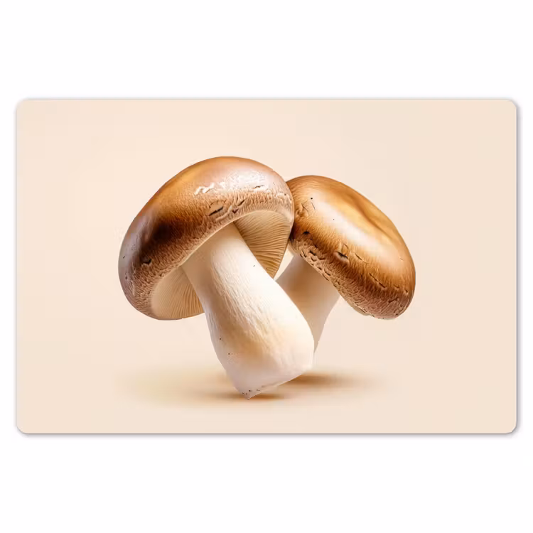 Champignons - Zacht - Beige Placemat vinyl groot -zzsfeer1_Kitchenyeah-website
