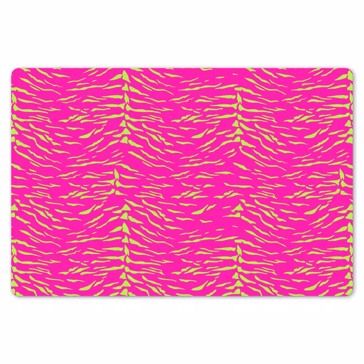 Neon - Groen - Roze - Tijger Placemat vinyl groot 368 -zzsfeer1_Kitchenyeah-website
