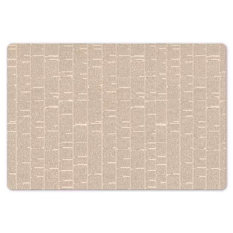 Krant - Nieuws - Historisch - Vintage - Beige Placemat vinyl groot -zzsfeer1_Kitchenyeah-website
