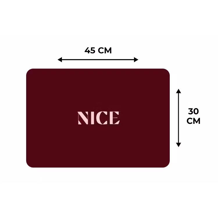 Nice - Bordeaux - Roze Placemat vinyl groot -specs