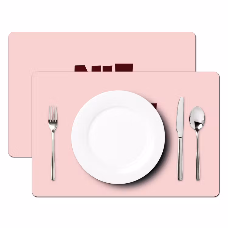 Nice - Uitroepteken - Roze Placemat vinyl groot -zzsfeer2_Kitchenyeah-website