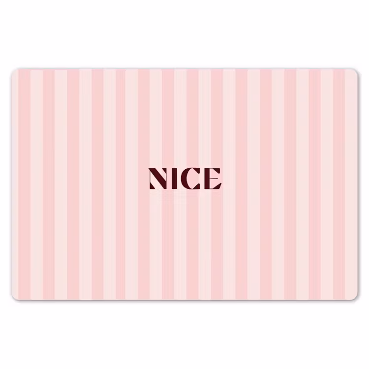 Nice - Strepen - Roze Placemat vinyl groot -zzsfeer1_Kitchenyeah-website