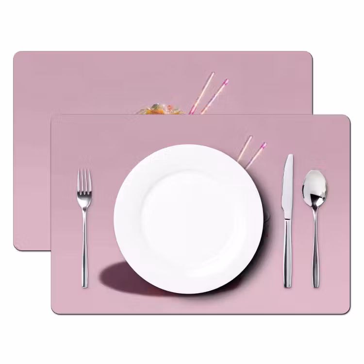 Noodles - Edelstenen - Stokjes - Roze Placemat vinyl groot -zzsfeer2_Kitchenyeah-website