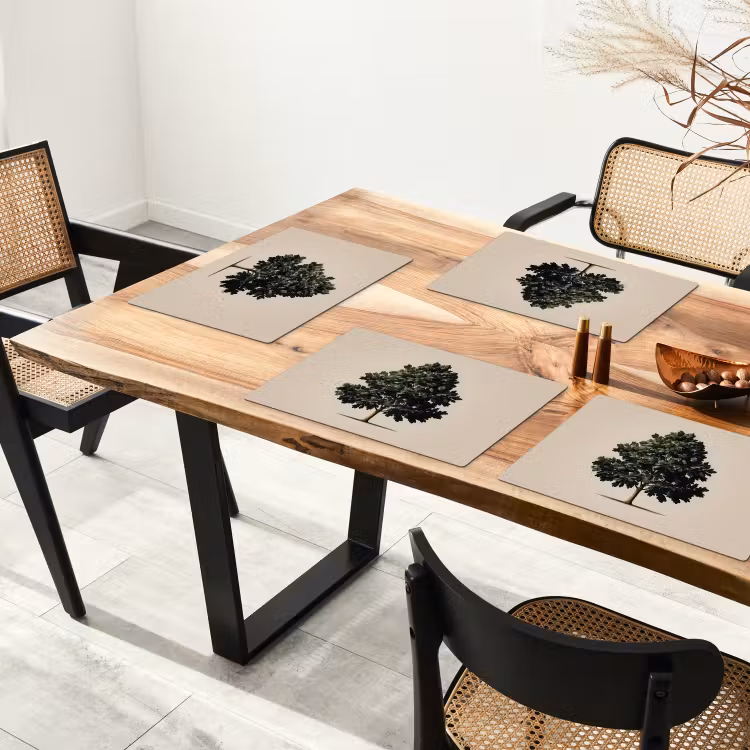 Eikenboom - Schaduw - Egaal Placemat vinyl groot -zzsfeer4_Kitchenyeah-website