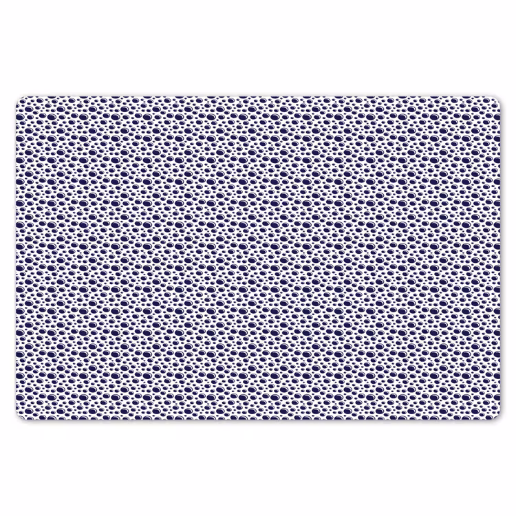 Oceaan - Bubbel - Blauw - Wit Placemat vinyl groot 368 -zzsfeer1_Kitchenyeah-website