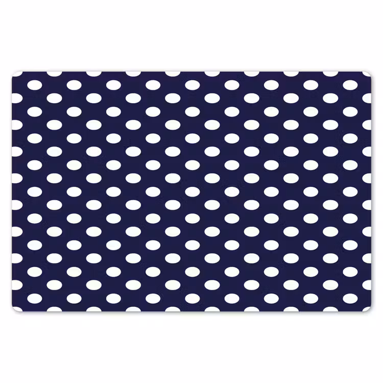 Oceaan - Stippen - Blauw - Wit Placemat vinyl groot 368 -zzsfeer1_Kitchenyeah-website