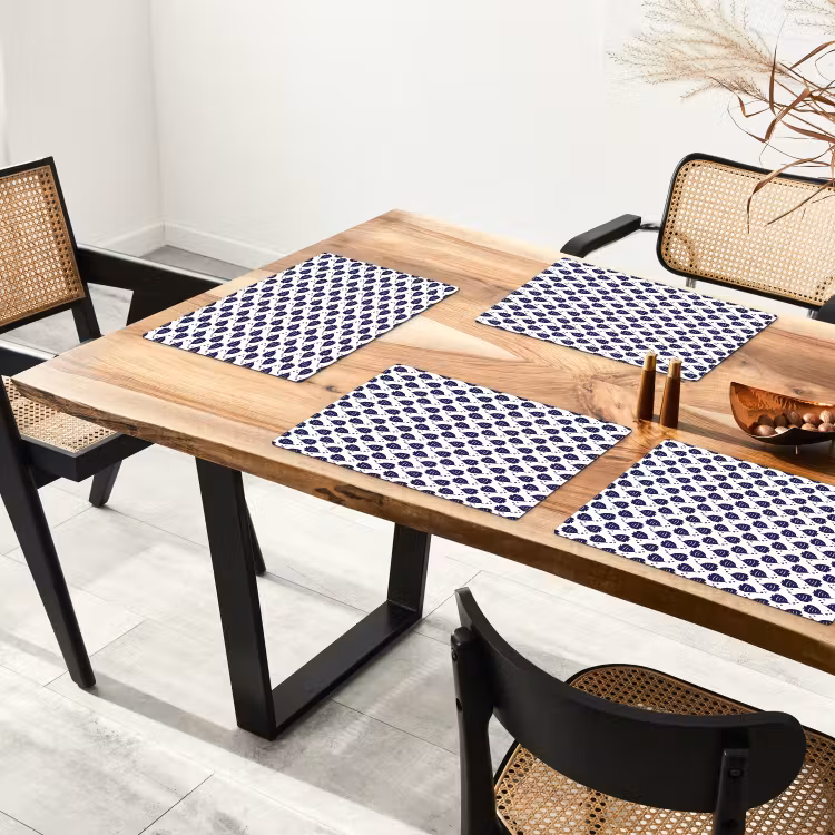 Oceaan - Vis - Blauw - Wit Placemat vinyl groot 368 -zzsfeer4_Kitchenyeah-website