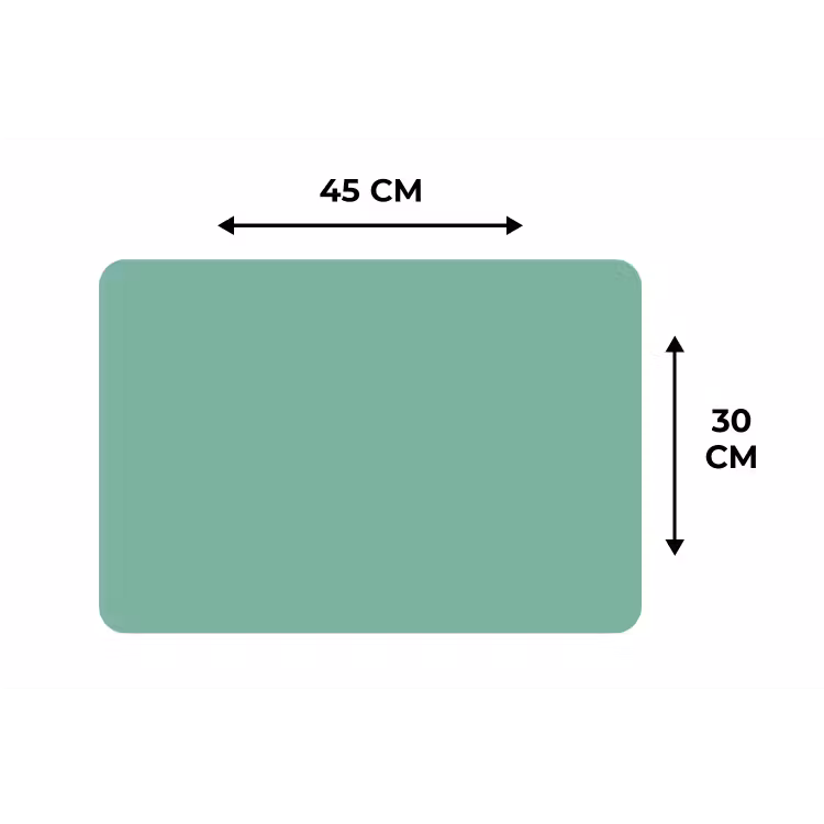 Ocean - Jade - Groen Placemat vinyl groot 368 -specs