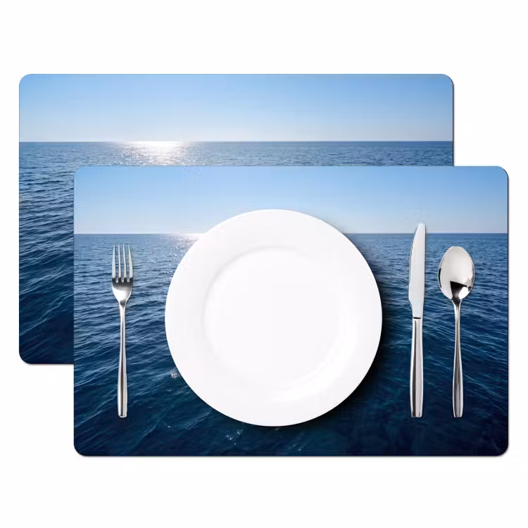 Oceaan - Zwemband - Horizon Placemat vinyl groot -zzsfeer2_Kitchenyeah-website