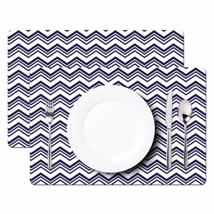 Oceaan - Golven - Blauw - Wit Placemat vinyl groot 368 -zzsfeer2_Kitchenyeah-website