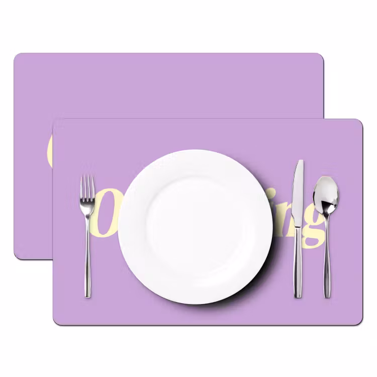 Oh darling - Hart - Paars Placemat vinyl groot -zzsfeer2_Kitchenyeah-website