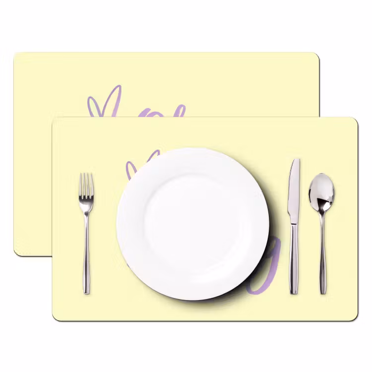 Oh darling - Geel - Hart Placemat vinyl groot -zzsfeer2_Kitchenyeah-website