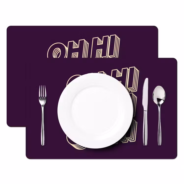 Oh hi - Paars - 3D Placemat vinyl groot -zzsfeer2_Kitchenyeah-website