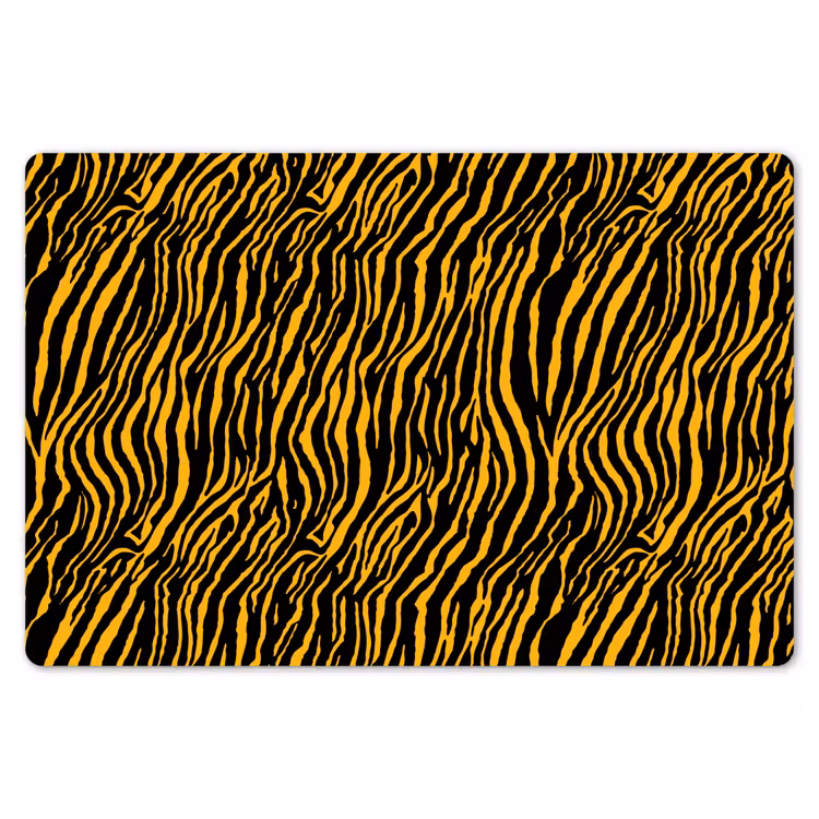 Oranje - Tijger - Zwart - Patroon Placemat vinyl groot 368 -zzsfeer1_Kitchenyeah-website