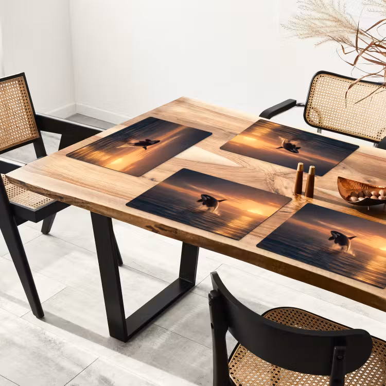 Orka - Zee - Zonsondergang Placemat vinyl groot -zzsfeer4_Kitchenyeah-website