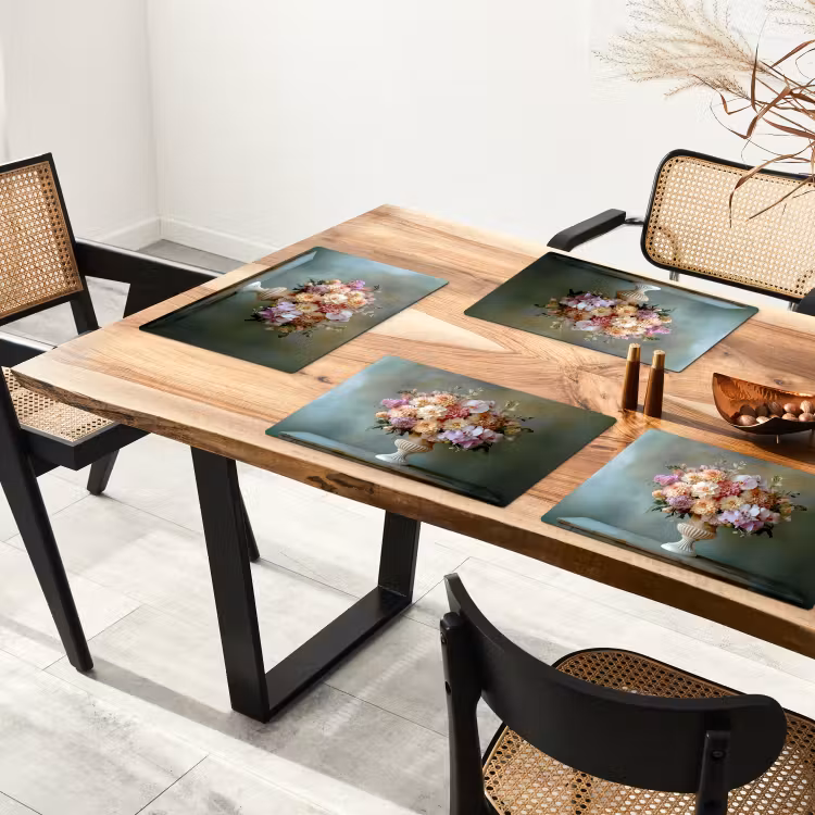 Orchidee - Boeket - Vaas - Bloemen Placemat vinyl groot -zzsfeer4_Kitchenyeah-website