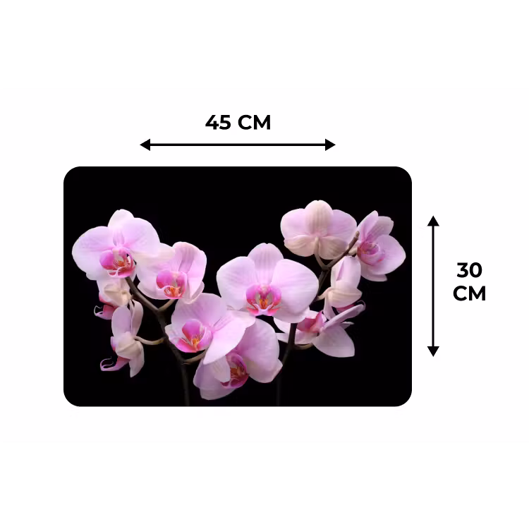 Orchidee - Bloemen - Roze - Flora Placemat vinyl groot -specs