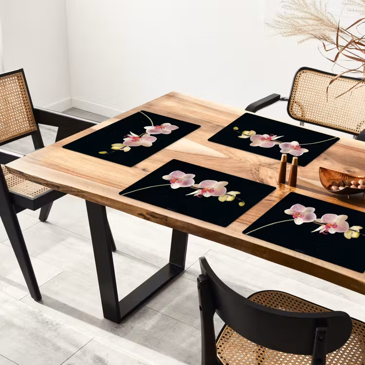 Orchidee - Roze - Bloemen Placemat vinyl groot -zzsfeer4_Kitchenyeah-website