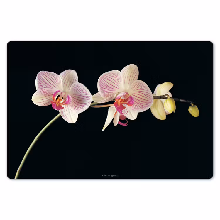 Orchidee - Roze - Bloemen Placemat vinyl groot -zzsfeer1_Kitchenyeah-website