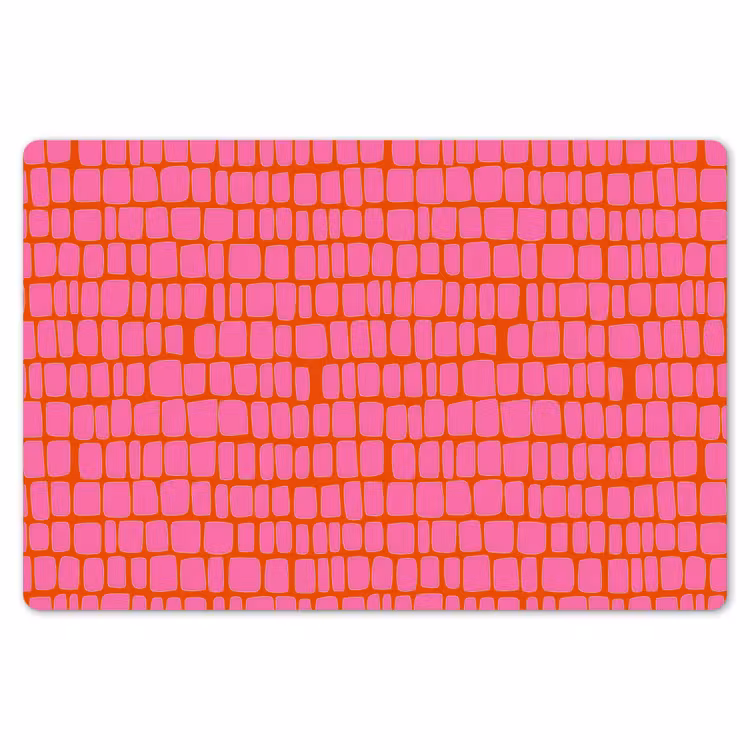 Organisch - Raster - Roze Placemat vinyl groot 368 -zzsfeer1_Kitchenyeah-website