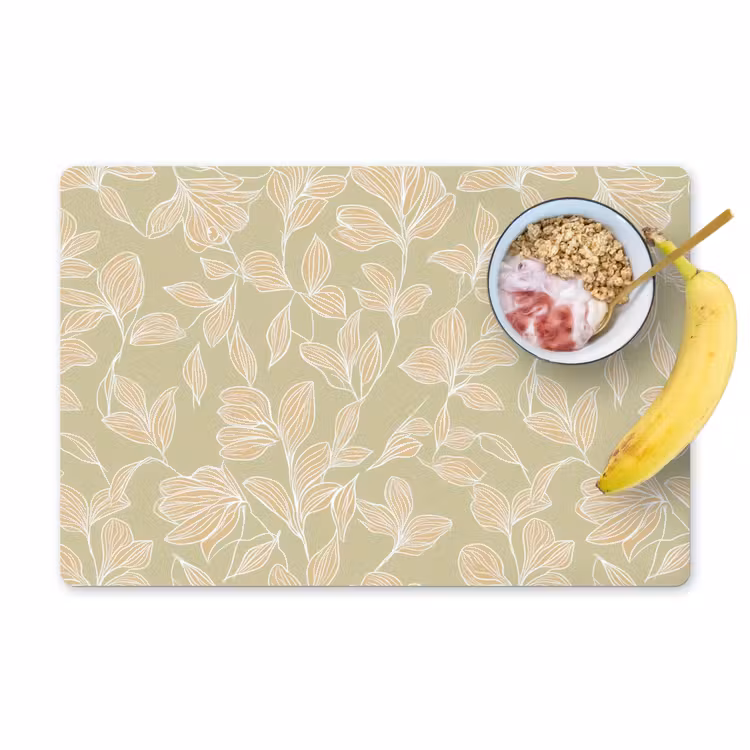 Organisch - Subtiel - Groen Placemat vinyl groot 368 -zzzproduct_Kitchenyeah-website