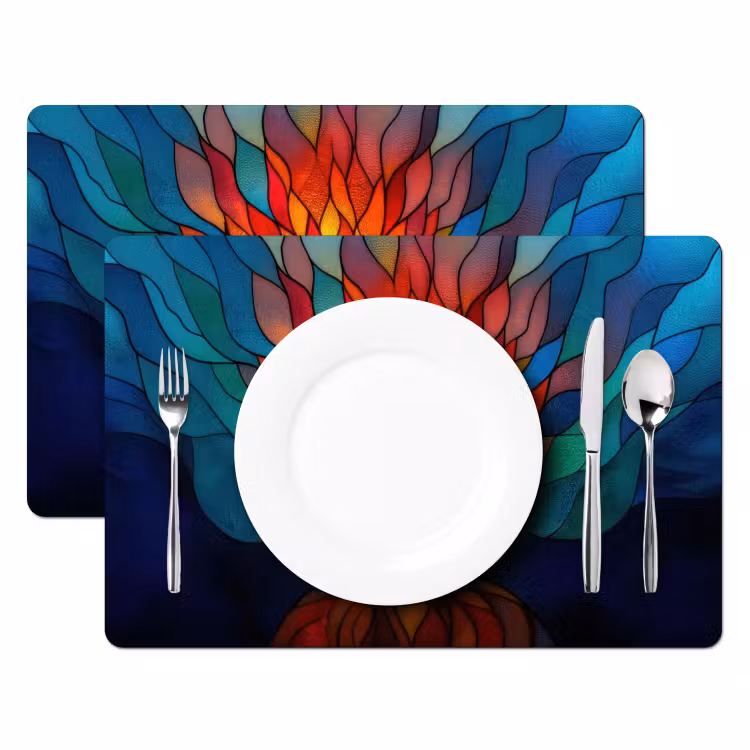 Sierglas - Boom - Rood - Vlakken Placemat vinyl groot -zzsfeer2_Kitchenyeah-website