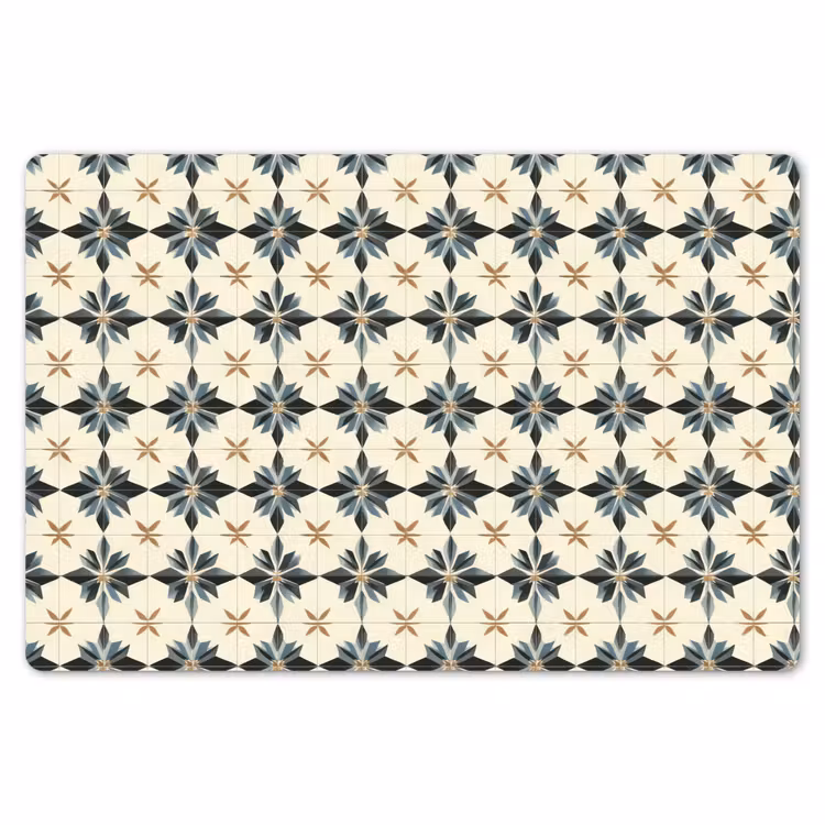 Sierlijk - Ornament - Blauw Placemat vinyl groot 368 -zzsfeer1_Kitchenyeah-website