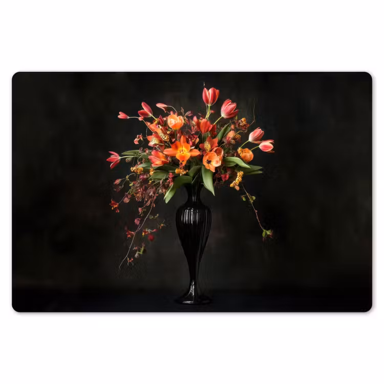 Sierlijk - Boeket - Vaas Placemat vinyl groot -zzsfeer1_Kitchenyeah-website