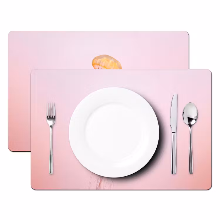 Sierlijk - Kwal - Roze Placemat vinyl groot -zzsfeer2_Kitchenyeah-website