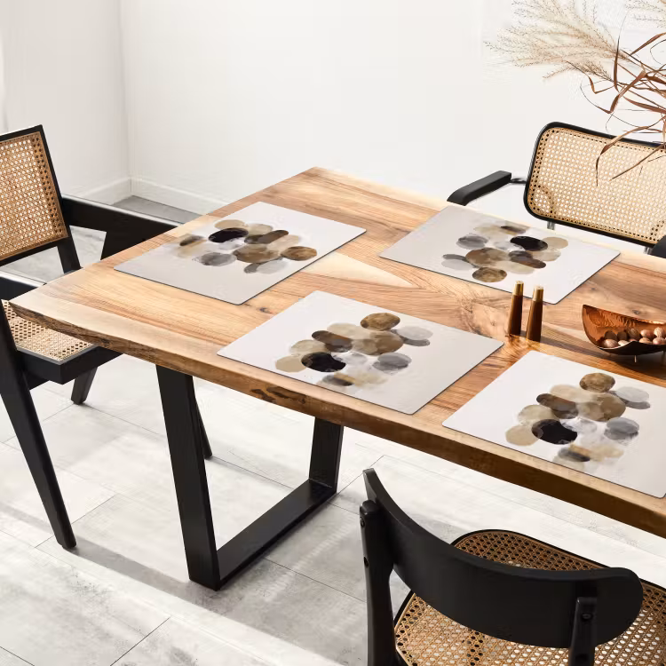 Ovaal - Kleurvlakken - Penseelstreken Placemat vinyl groot -zzsfeer4_Kitchenyeah-website