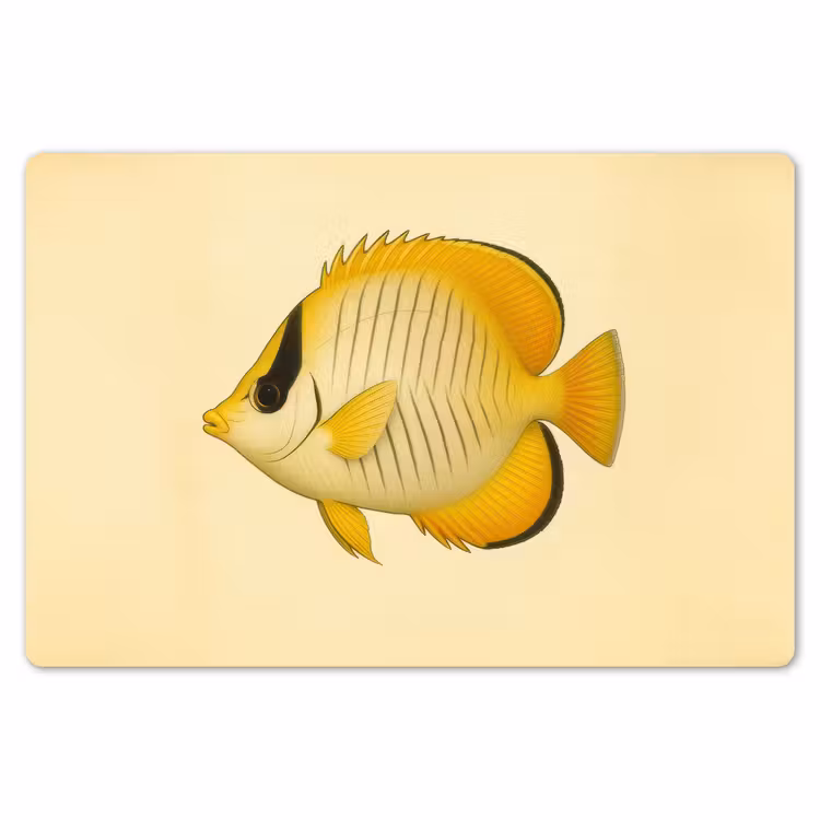 Ovaal - Vis - Geel - Schubben Placemat vinyl groot -zzsfeer1_Kitchenyeah-website