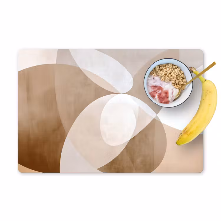 Ovale vormen - Transparant - Zachte overgang Placemat vinyl groot -zzzproduct_Kitchenyeah-website