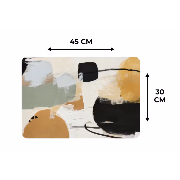 Paint - Abstract - Kleuren Placemat vinyl groot -specs