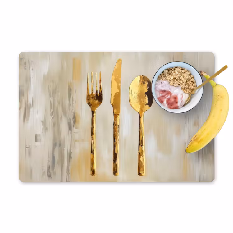 Verf - Goud - Bestek Placemat vinyl groot -zzzproduct_Kitchenyeah-website