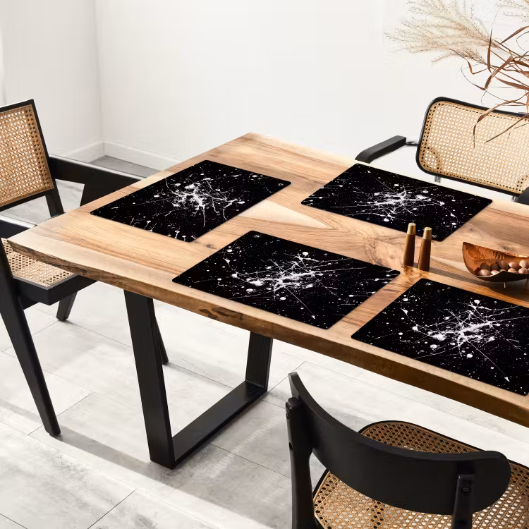 Verfspatten - Wit - Abstract - Explosie Placemat vinyl groot -zzsfeer4_Kitchenyeah-website