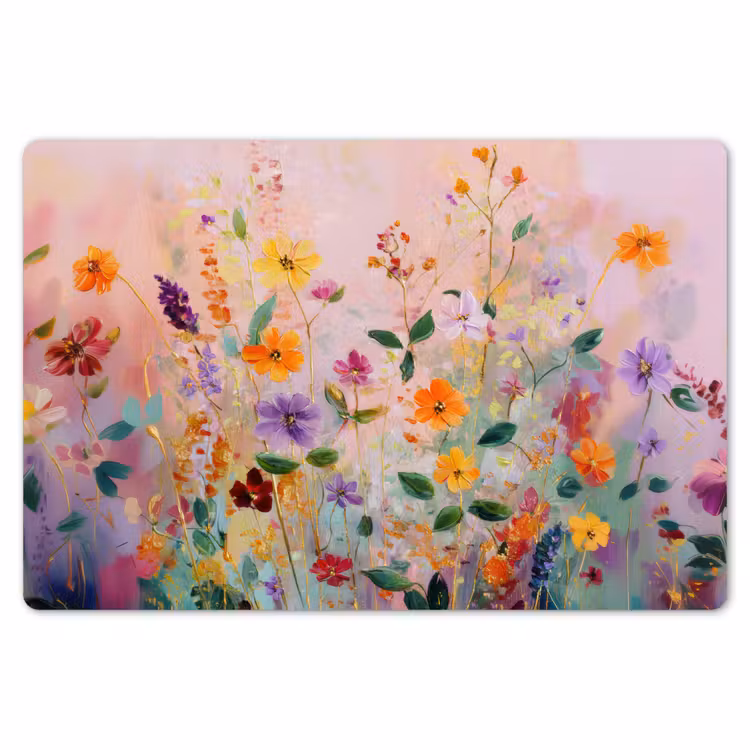 Schilderij - Bloemen - Abstract - Kleurrijk Placemat vinyl groot -zzsfeer1_Kitchenyeah-website