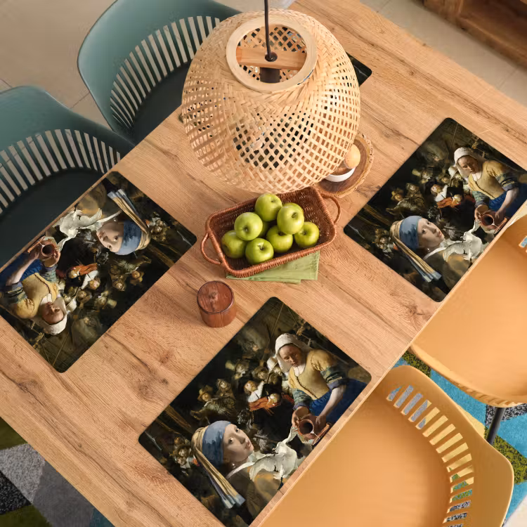 Schilderij - Oude Meesters - Zwaan Placemat vinyl groot -zzsfeer5_Kitchenyeah-website