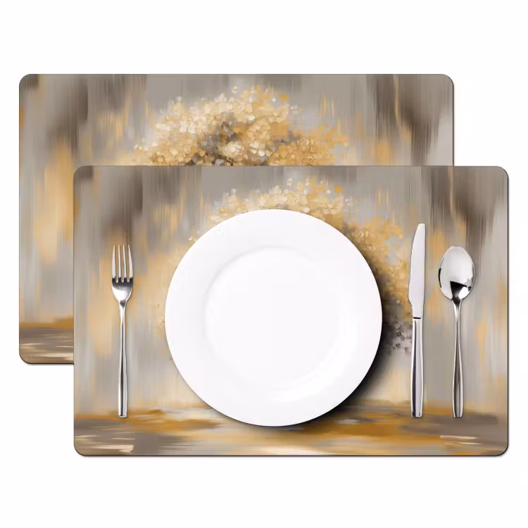 Schilderij - Boom - Abstract - Bladeren Placemat vinyl groot -zzsfeer2_Kitchenyeah-website