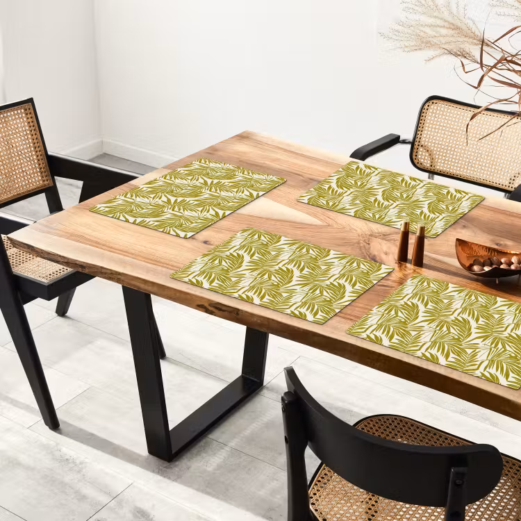 Palmblad - Patroon - Groen Placemat vinyl groot 368 -zzsfeer4_Kitchenyeah-website