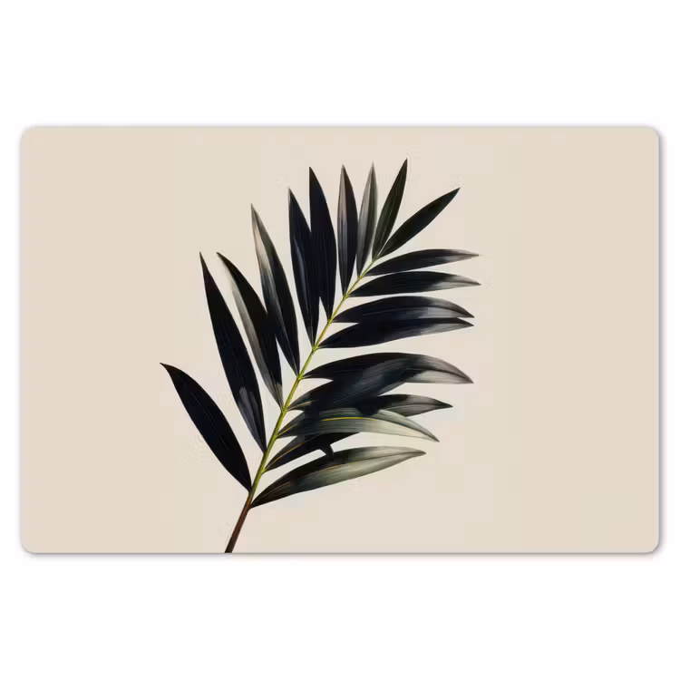 Palmblad - Subtiel - Groen - beige Placemat vinyl groot -zzsfeer1_Kitchenyeah-website