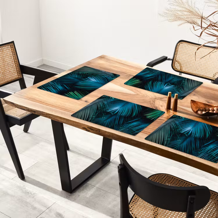 Palmblad - Tropisch - Natuur - Jungle Placemat vinyl groot -zzsfeer4_Kitchenyeah-website