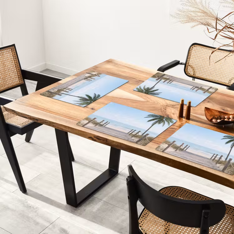 Palmbomen - Pad - Horizon Placemat vinyl groot -zzsfeer4_Kitchenyeah-website