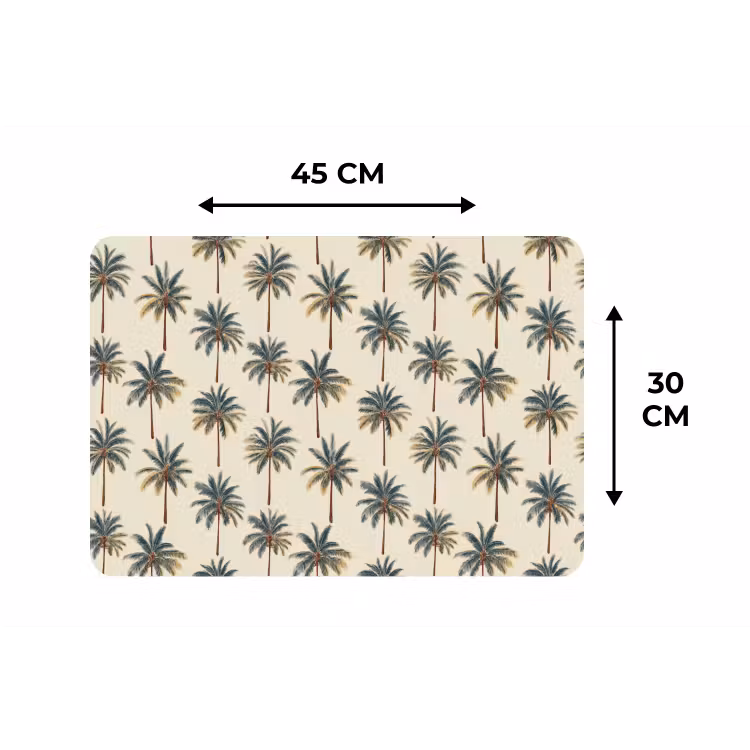Palmbomen - Tropisch - Groen Placemat vinyl groot 368 -specs